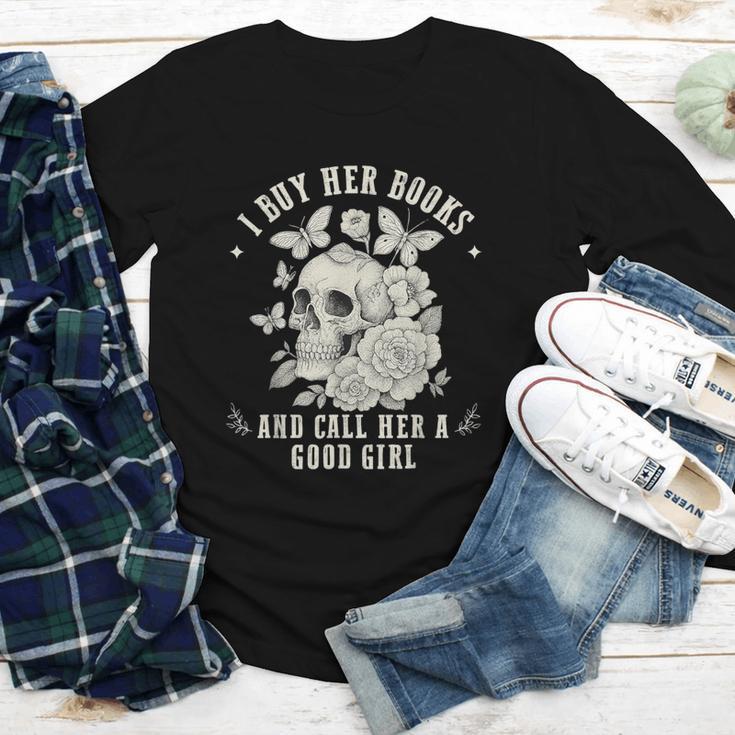 Cute I Buy Her Books And Call Her A Good Girl Book Lover Youth Long Sleeve Tee Cute I Buy Her Books And Call Her A Good Girl Book Lover Youth Long Sleeve Tee