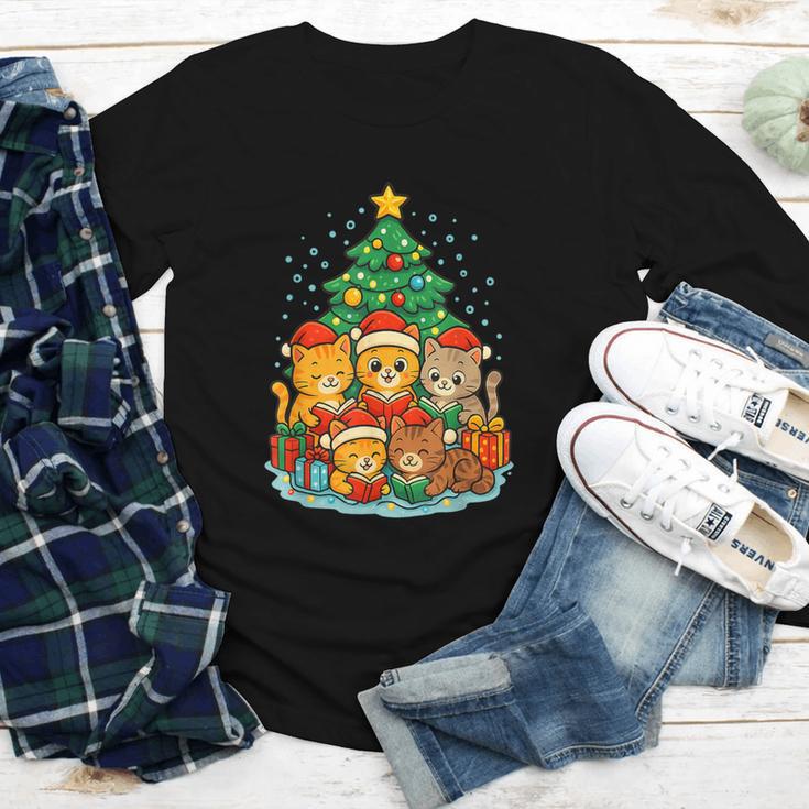 Cute Cats Reading Books Christmas Tree Youth Long Sleeve Tee Cute Cats Reading Books Christmas Tree Youth Long Sleeve Tee