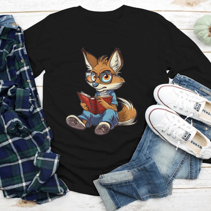 Cute Coyote With Book I Kids Coyote Youth Long Sleeve Tee