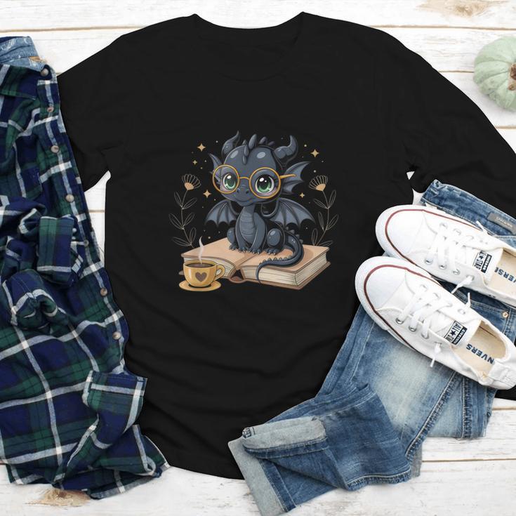 Cute Dragon Books Flower Bookworm Book Lover Youth Long Sleeve Tee Cute Dragon Books Flower Bookworm Book Lover Youth Long Sleeve Tee