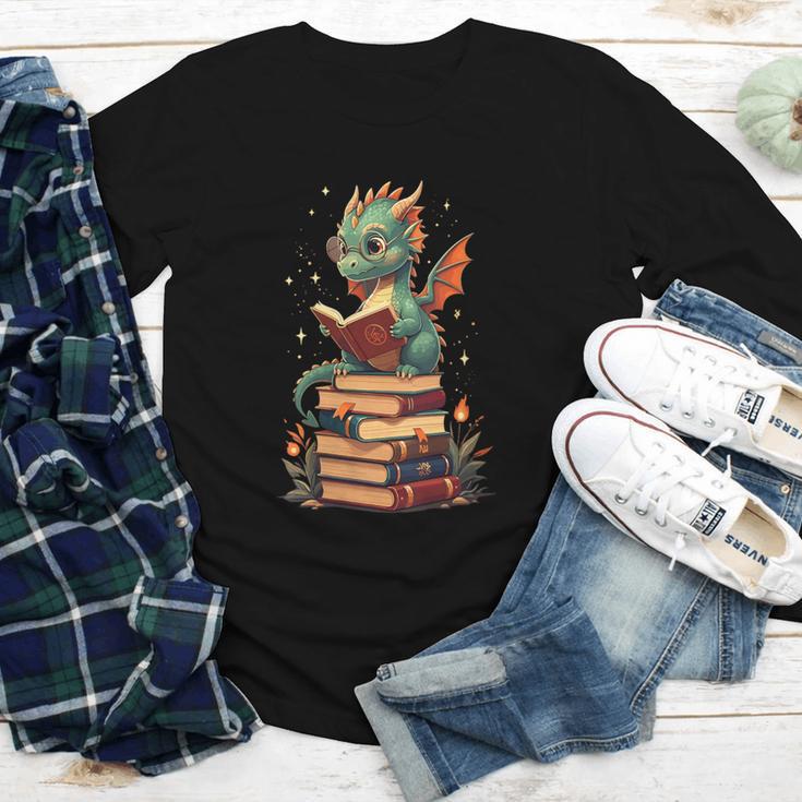 Cute Dragon Reading Book Bookworm Dragons And Books Youth Long Sleeve Tee Cute Dragon Reading Book Bookworm Dragons And Books Youth Long Sleeve Tee