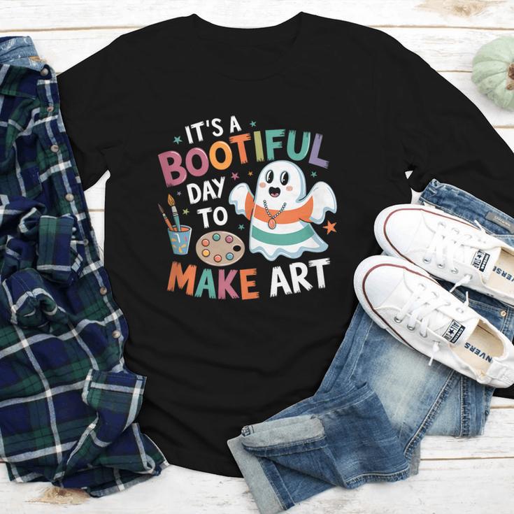 Cute Ghost Book Halloween Spooky Boo School Art Teacher Youth Long Sleeve Tee Cute Ghost Book Halloween Spooky Boo School Art Teacher Youth Long Sleeve Tee