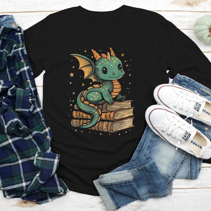 Cute Kawaii Dragon Fantasy Book Lover Book Nerd Youth Long Sleeve Tee Cute Kawaii Dragon Fantasy Book Lover Book Nerd Youth Long Sleeve Tee