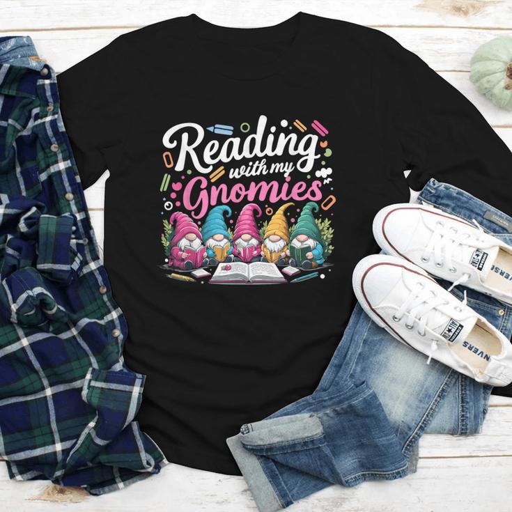 Cute Reading With My Gnomies Gnome Book Bookworm Lover Youth Long Sleeve Tee Cute Reading With My Gnomies Gnome Book Bookworm Lover Youth Long Sleeve Tee