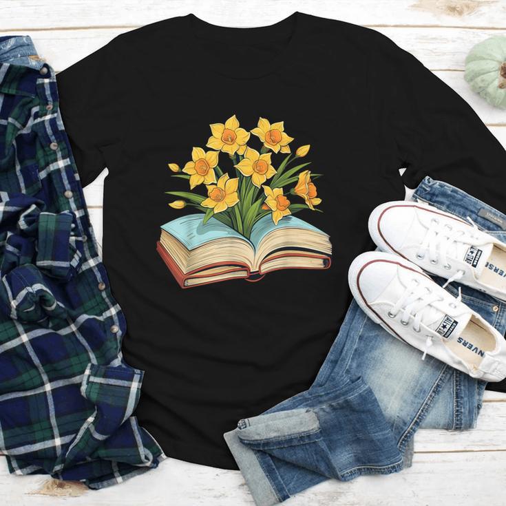 Daffodils Flowers Book Floral Youth Long Sleeve Tee