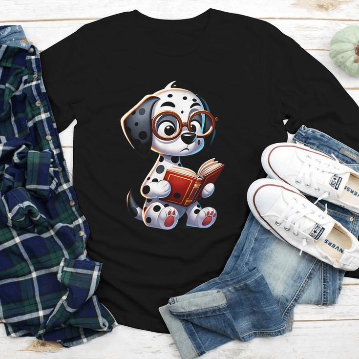 Dalmatian Reading a Book Dog Youth Long Sleeve Tee Dalmatian Reading a Book Dog Youth Long Sleeve Tee