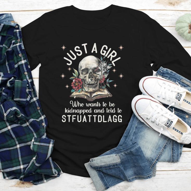 Dark Romance Smutt Book Merch STFUATTDLAGG Good Girl Trigger Youth Long Sleeve Tee Dark Romance Smutt Book Merch STFUATTDLAGG Good Girl Trigger Youth Long Sleeve Tee