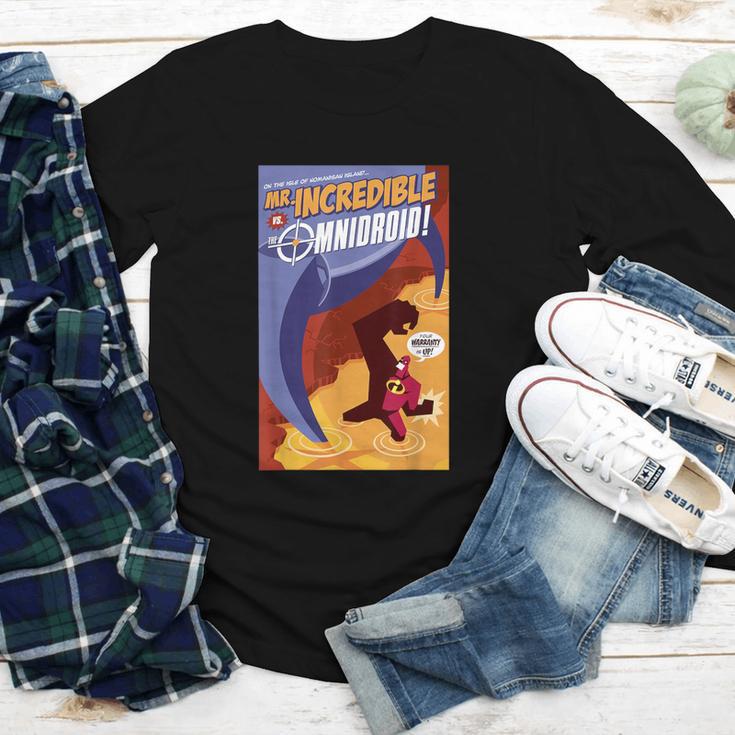 Disney Pixar The Incredibles Omnidroid Comic Book Cover Youth Long Sleeve Tee Disney Pixar The Incredibles Omnidroid Comic Book Cover Youth Long Sleeve Tee