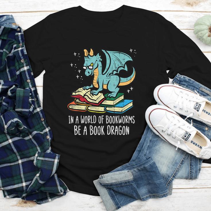 Be A Dragon Read Reading Book Librarian Men Women Kids Youth Long Sleeve Tee Be A Dragon Read Reading Book Librarian Men Women Kids Youth Long Sleeve Tee