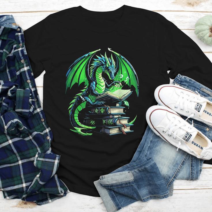 Dragon Reading Books Bookworm Youth Long Sleeve Tee
