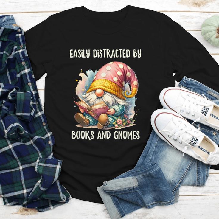 Easily Distracted By Books And Gnomes Book Reading Gnome Youth Long Sleeve Tee Easily Distracted By Books And Gnomes Book Reading Gnome Youth Long Sleeve Tee