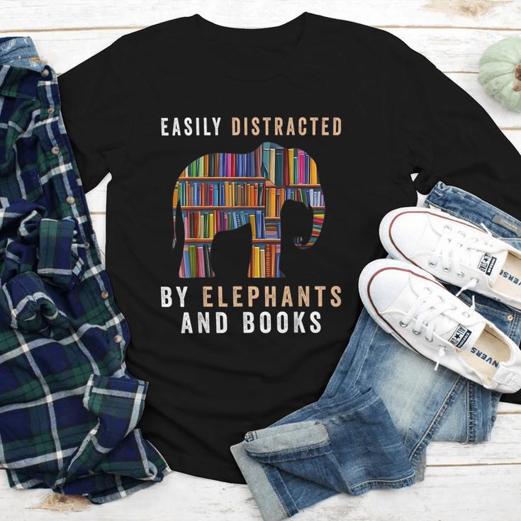 Easily Distracted By Elephants And Books Elephant Youth Long Sleeve Tee