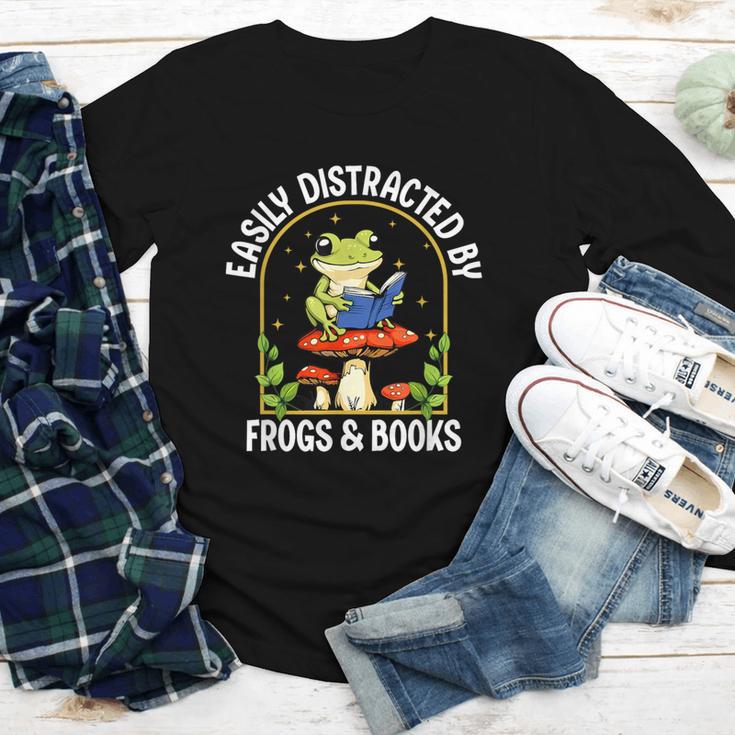 Easily Distracted By Frogs And Books Youth Long Sleeve Tee Easily Distracted By Frogs And Books Youth Long Sleeve Tee