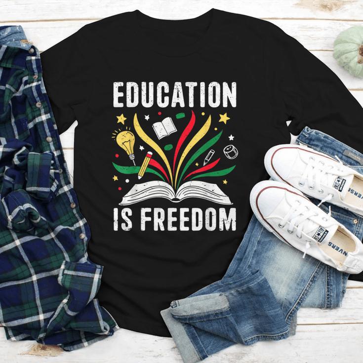 Education Is Freedom Books History Teacher Kids Youth Long Sleeve Tee Education Is Freedom Books History Teacher Kids Youth Long Sleeve Tee
