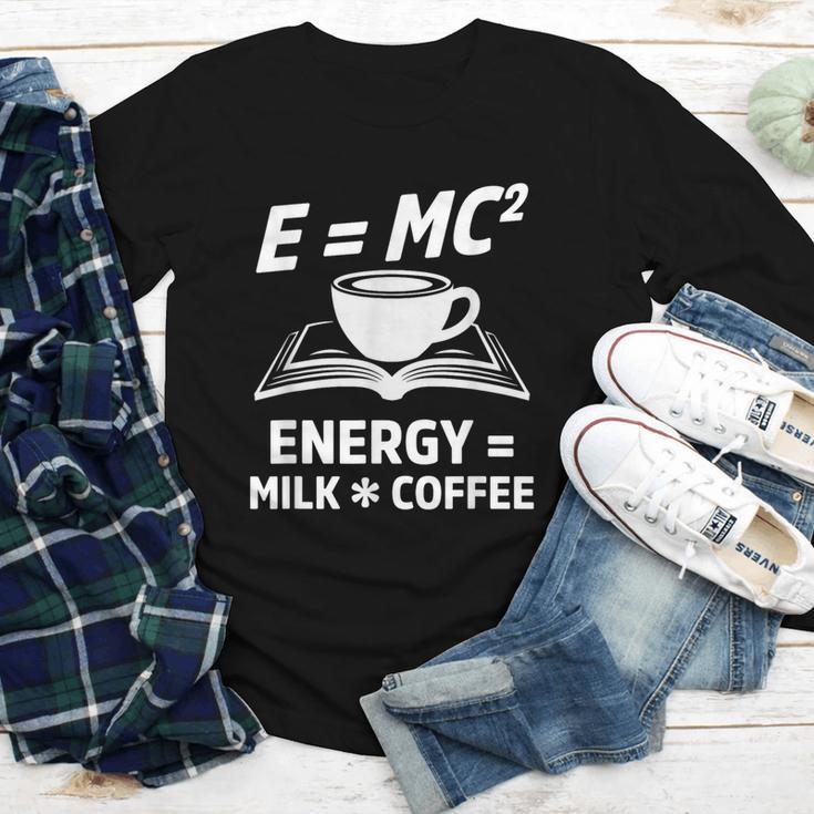 EMC2 Energy Milk x Coffee Science Book Math Lover Youth Long Sleeve Tee