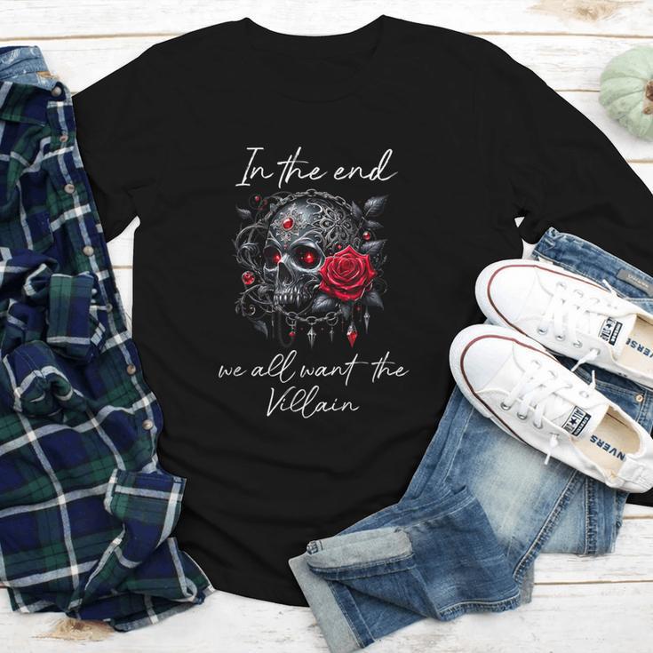 In The End We All Want The Villain Smutty Book Dark Romance Youth Long Sleeve Tee