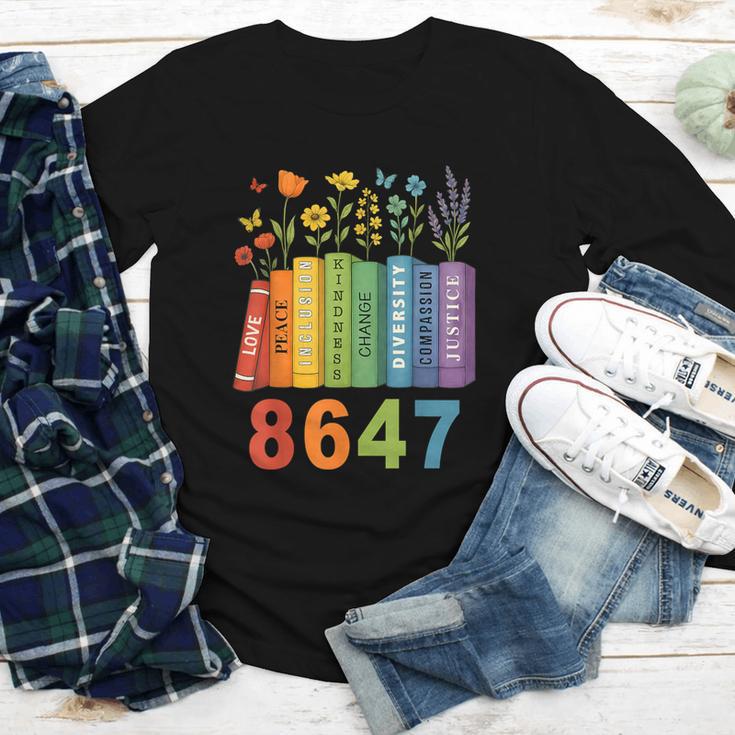 Equal Rights Book Flower Resist 86 47 Feminist Women Rights Youth Long Sleeve Tee