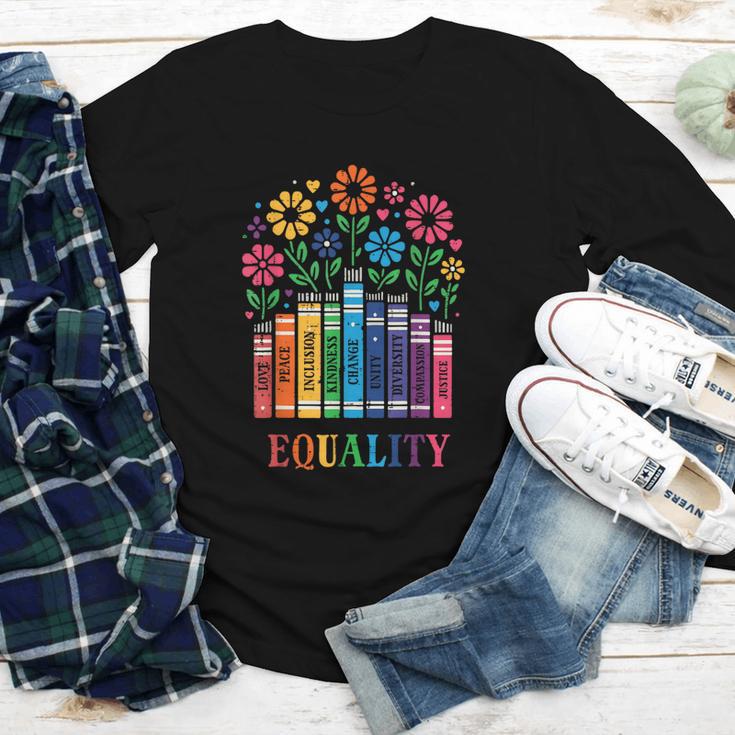 Equality Love Peace Compassion Books Protest Women Girls Kid Youth Long Sleeve Tee Equality Love Peace Compassion Books Protest Women Girls Kid Youth Long Sleeve Tee