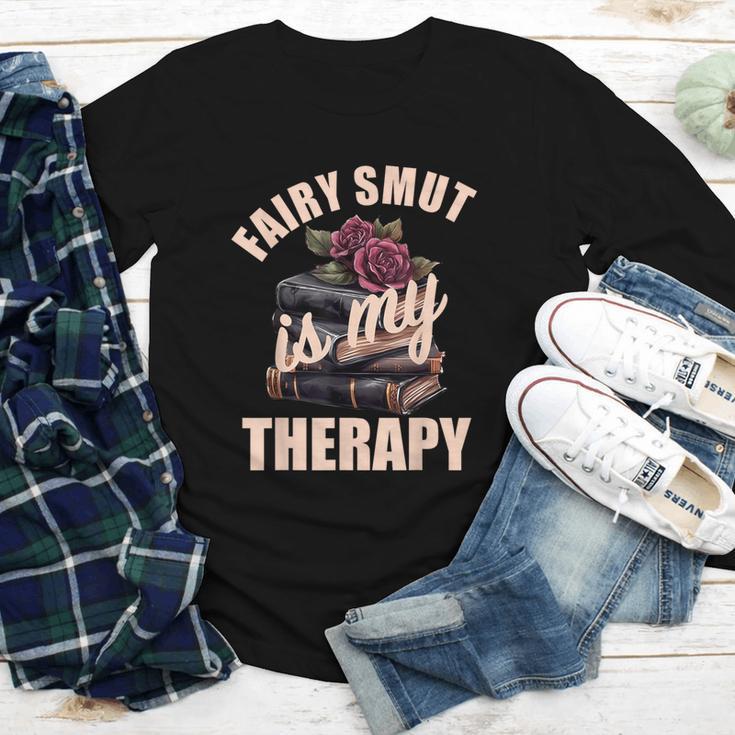 Fairy Smut Is My Therapy Romantasy Spicy Books Faerie Tales Youth Long Sleeve Tee