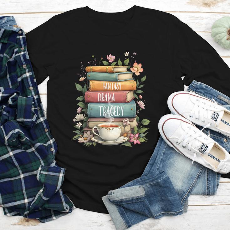 Fantasy Drama Tragedy Book Lover Subtle Watercolor Youth Long Sleeve Tee
