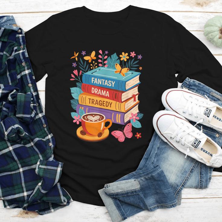 Fantasy Drama Tragedy Books Subtle Anti-Trump Youth Long Sleeve Tee