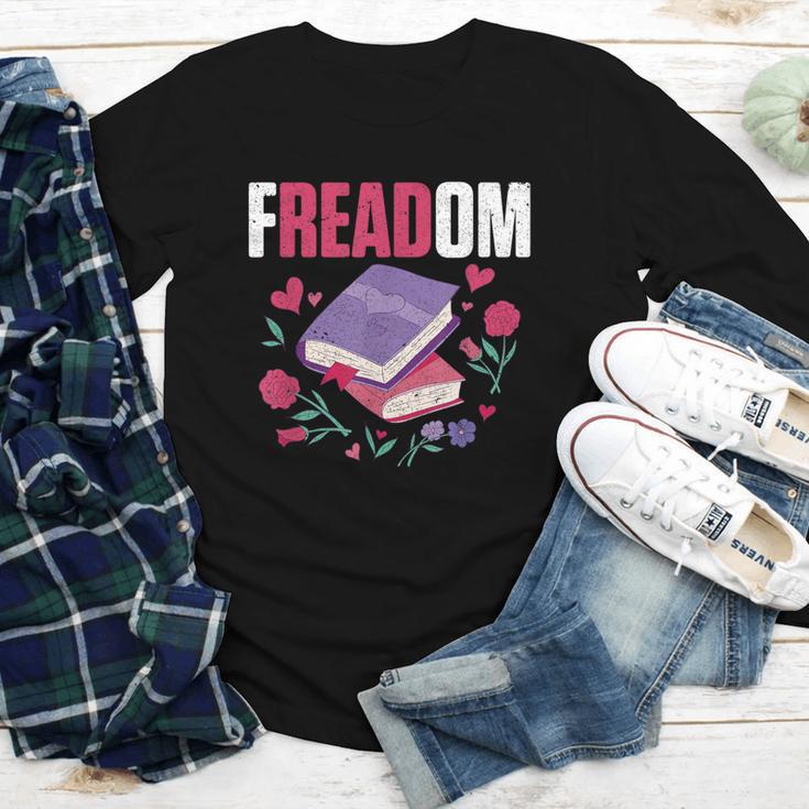 Freadom Anti Ban Books Freedom To Read Book Reading Youth Long Sleeve Tee