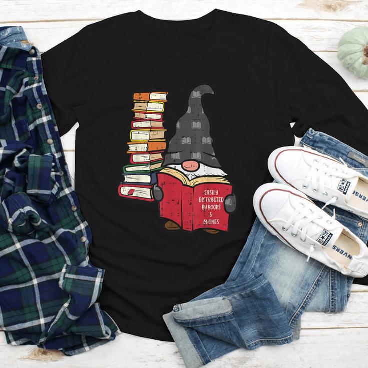 Gnome Read Reading Book Librarian Across America Women Kids Youth Long Sleeve Tee