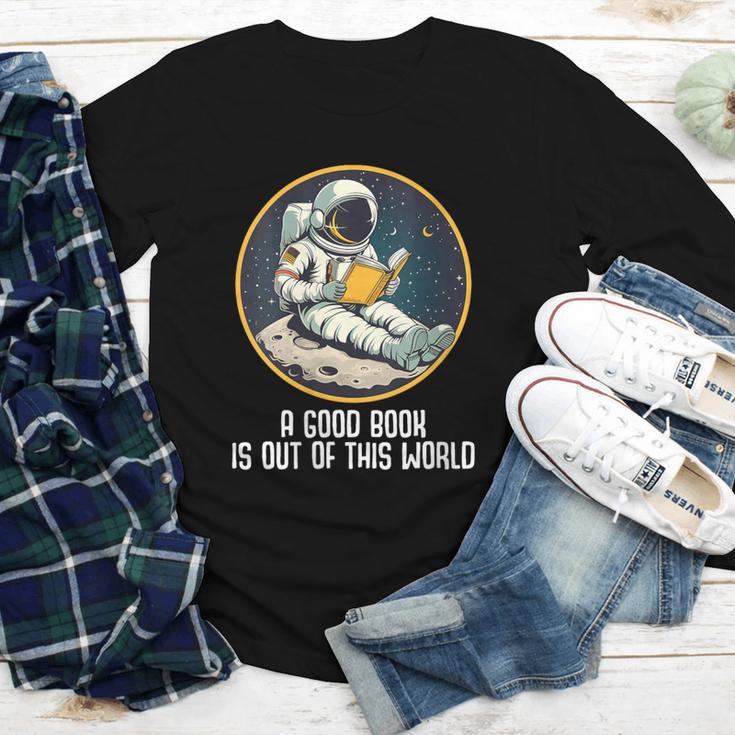 Good Book Is Out Of This World Space Reading Lover Youth Long Sleeve Tee