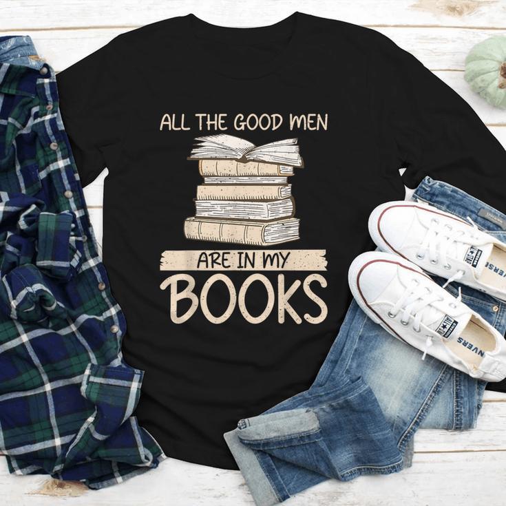 All The Good Men Are In My Books Romance Novel Youth Long Sleeve Tee All The Good Men Are In My Books Romance Novel Youth Long Sleeve Tee