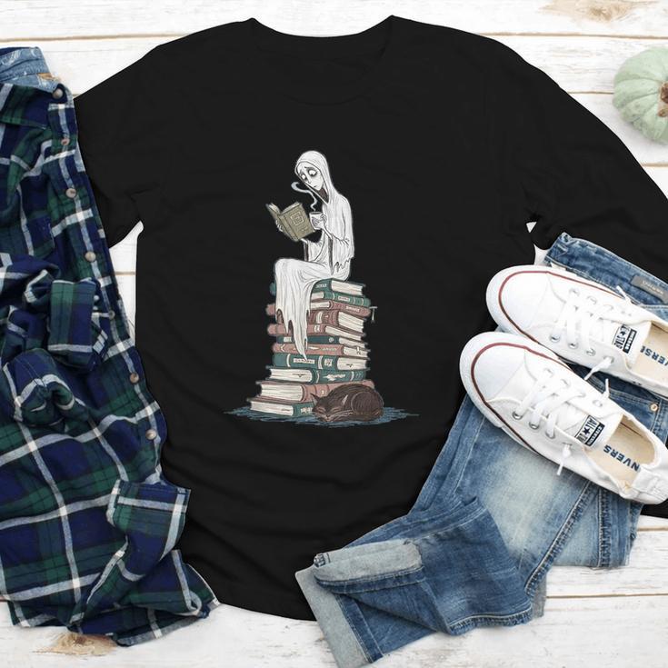 Gothic Librarian Halloween Books Tee For Teachers Youth Long Sleeve Tee