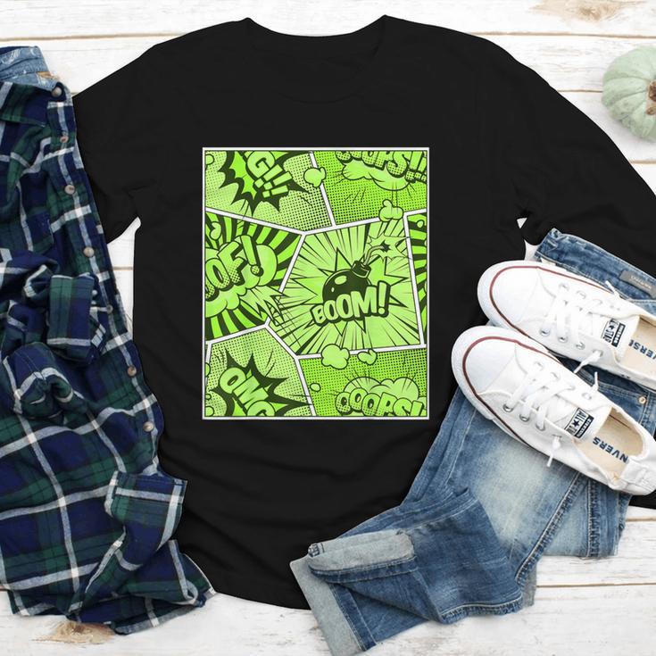 Green Comic Book Green Graphic Youth Long Sleeve Tee Green Comic Book Green Graphic Youth Long Sleeve Tee
