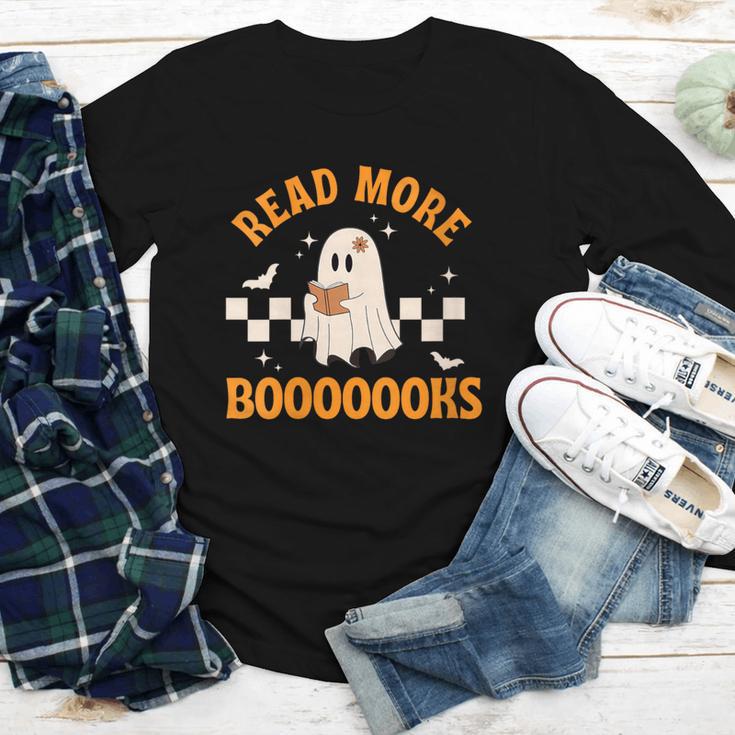 Groovy Halloween Teacher Spooky Read More Book Women Girl Youth Long Sleeve Tee Groovy Halloween Teacher Spooky Read More Book Women Girl Youth Long Sleeve Tee