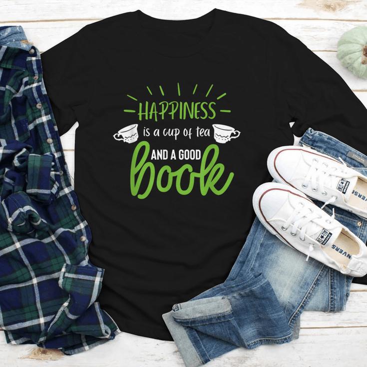 Happiness Is a Cup Of Tea And a Good Book Youth Long Sleeve Tee Happiness Is a Cup Of Tea And a Good Book Youth Long Sleeve Tee