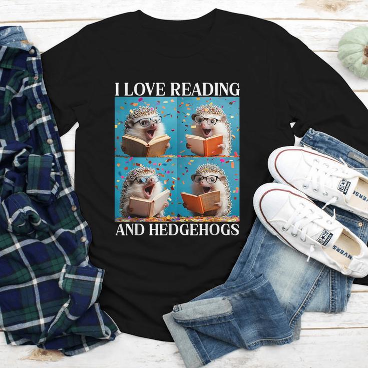 Hedgehog Love Reading And Hedgehogs Child Book Lover Youth Long Sleeve Tee