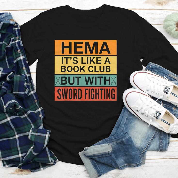 Hema Definition Like A Book Club With Swords Youth Long Sleeve Tee