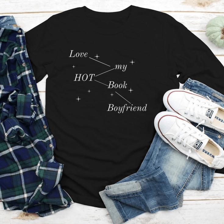 Hot Book Boyfriend Booklover Reader Fan Girl Youth Long Sleeve Tee Hot Book Boyfriend Booklover Reader Fan Girl Youth Long Sleeve Tee
