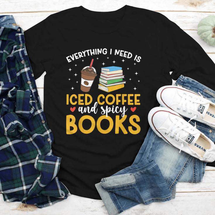 Iced Coffee And Spicy Books Iced Coffee Lover Cold Brew Youth Long Sleeve Tee Iced Coffee And Spicy Books Iced Coffee Lover Cold Brew Youth Long Sleeve Tee
