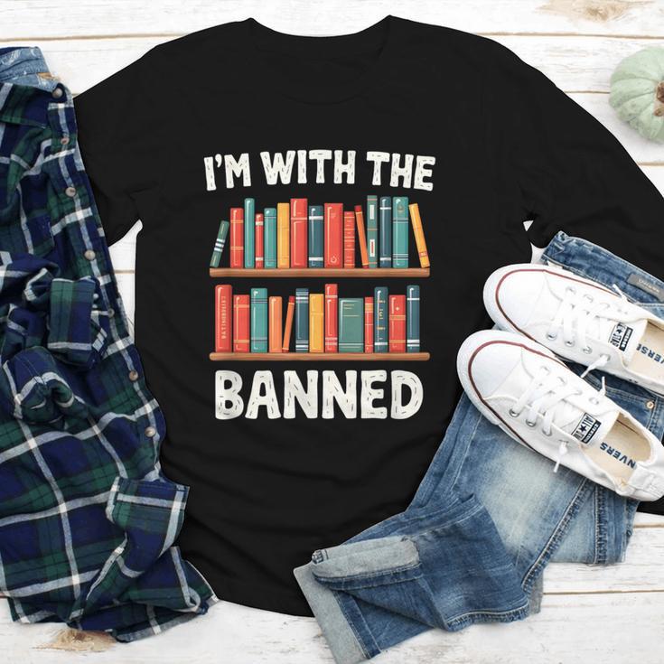 I'm With The Banned Librarian Banned Book Lover Reader Youth Long Sleeve Tee