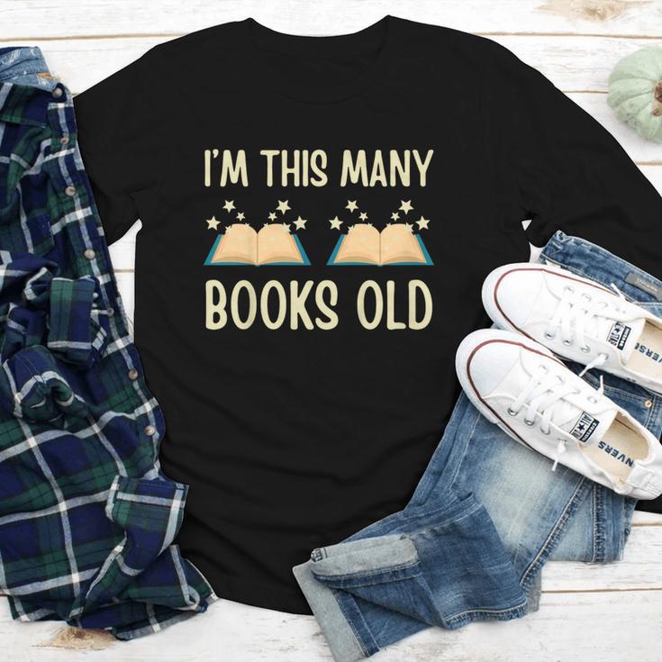 I'm This Many Books Old Read Book 2nd Birthday 2 Years Old Youth Long Sleeve Tee