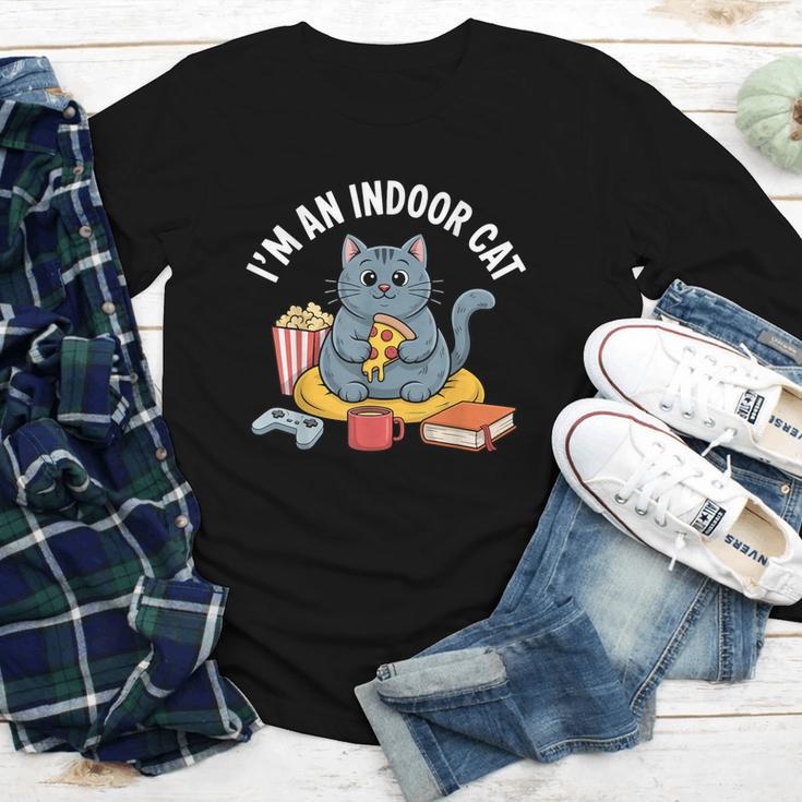 I'm An Indoor Cat Introvert Pizza Popcorn Book Gamer Cat Youth Long Sleeve Tee I'm An Indoor Cat Introvert Pizza Popcorn Book Gamer Cat Youth Long Sleeve Tee