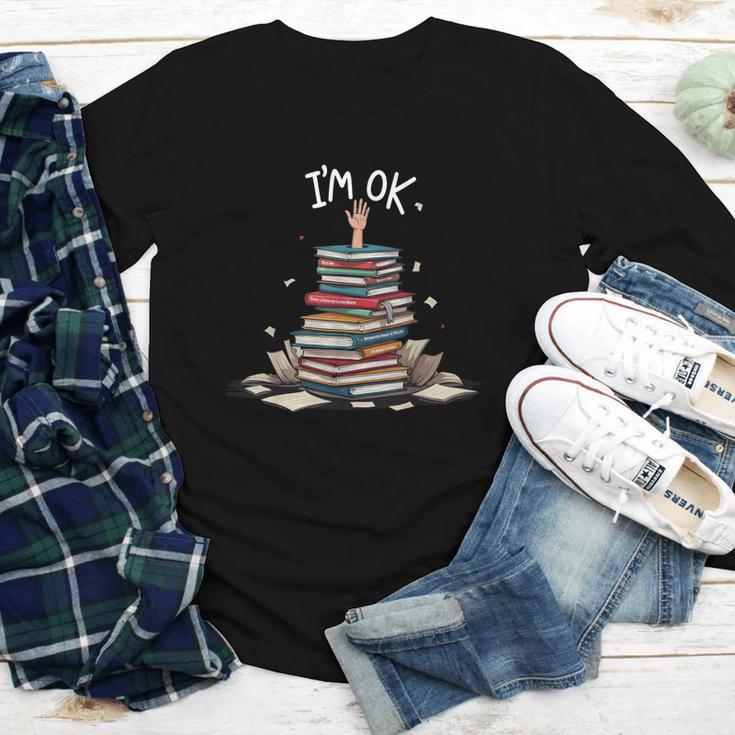 I'm Ok Read Book Reading Nerd Librarian Teacher School Youth Long Sleeve Tee I'm Ok Read Book Reading Nerd Librarian Teacher School Youth Long Sleeve Tee