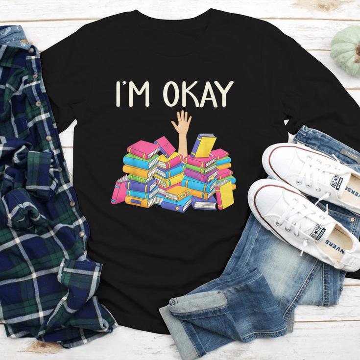 I'm Okay Book Reader Book Nerd Book Reading Lover Youth Long Sleeve Tee