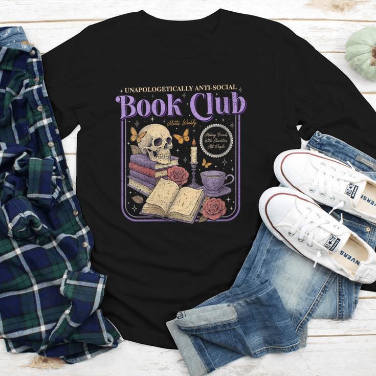 Introverted Romance Unapologetically Anti-Social Book Club Youth Long Sleeve Tee