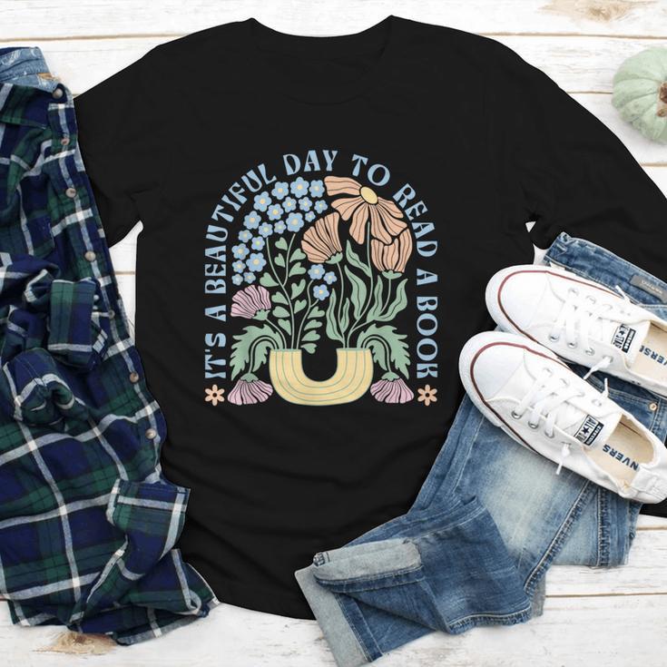 It's A Beautiful Day To Read A Book Librarian Book Lover Youth Long Sleeve Tee
