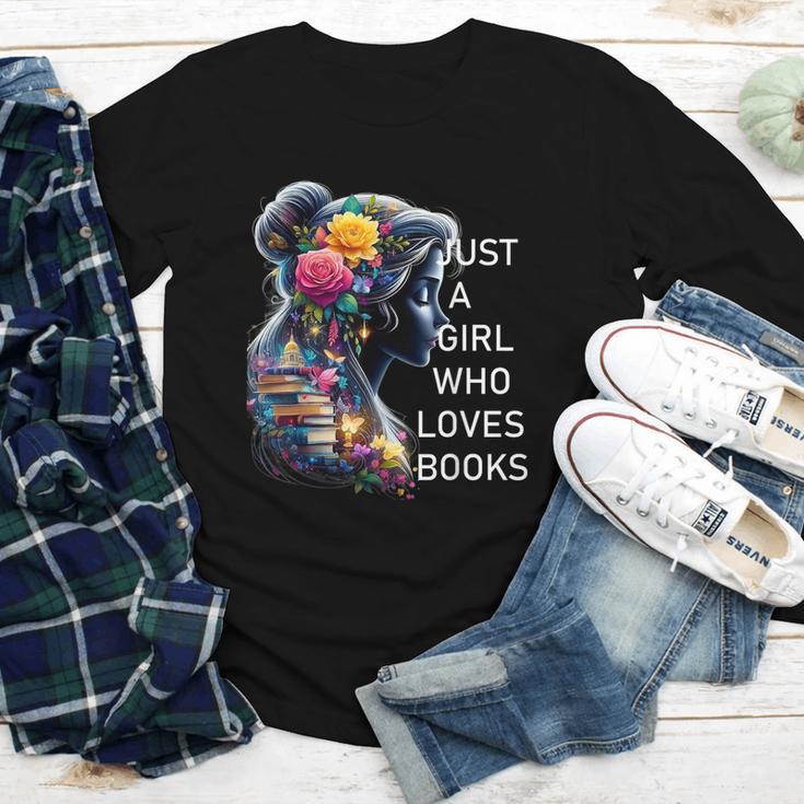 Just a Girl Who Loves Books Youth Long Sleeve Tee Just a Girl Who Loves Books Youth Long Sleeve Tee