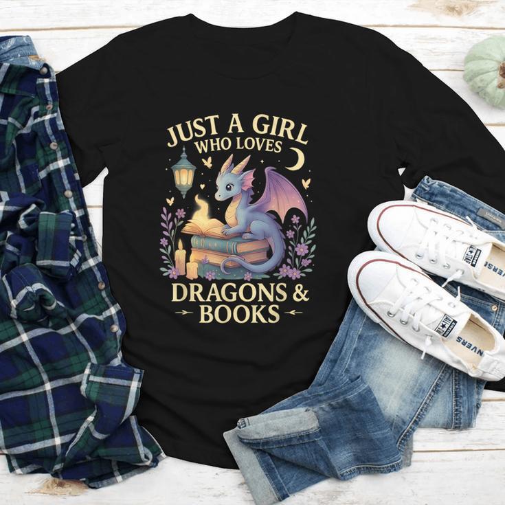 Just a Girl Who Loves Cute Dragons And Books Youth Long Sleeve Tee Just a Girl Who Loves Cute Dragons And Books Youth Long Sleeve Tee