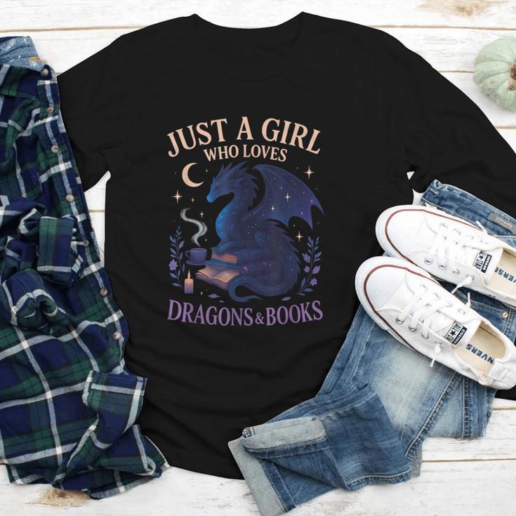 Just a Girl Who Loves Dragons And Books Fantasy Youth Long Sleeve Tee Just a Girl Who Loves Dragons And Books Fantasy Youth Long Sleeve Tee