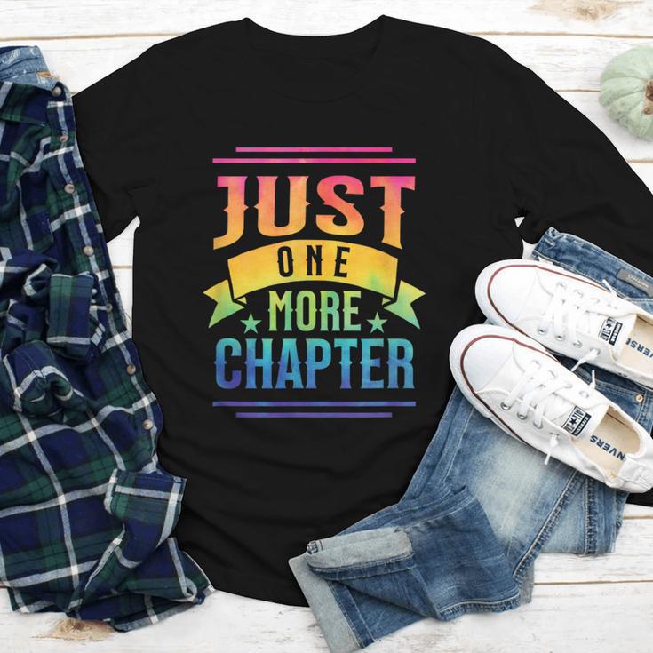 JUST ONE MORE CHAPTER Fun Reading Book Lover Youth Long Sleeve Tee