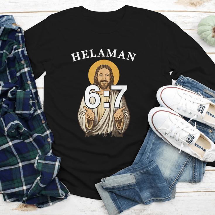 LDS Book Of Mormon Meme Helaman 6 Youth Long Sleeve Tee