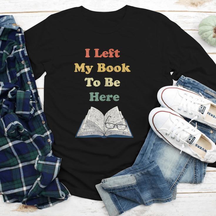 I Left My Book To Be Here Vintage Bookworm Youth Long Sleeve Tee